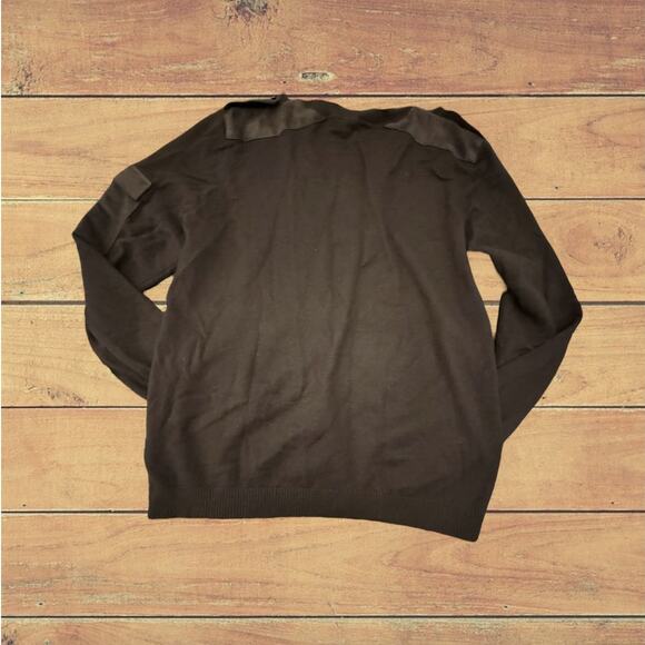 Ted Baker London Sage Green Wool Blend Microsuede Accent Sweater Size US 10/M - Picture 11 of 12